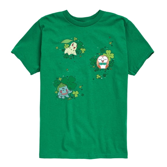 Pokémon - Shamrocks - Youth Boys Short Sleeve Graphic T-Shirt