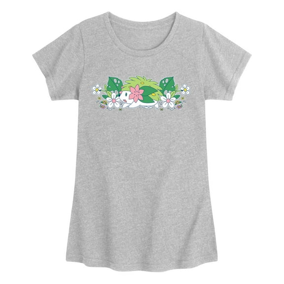 Pokémon - Shaymin Floral Chest-Youth Girls Short Sleeve T-Shirt