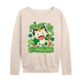 thumbnail image 1 of Pokémon - Shenanigans Meowth - Women's French Terry Long Sleeve Pullover, 1 of 4