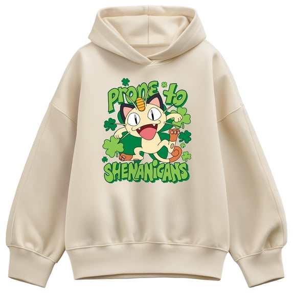 Pokémon - Shenanigans Meowth - Women's Oversized Fleece Hoodie Sweatshirt