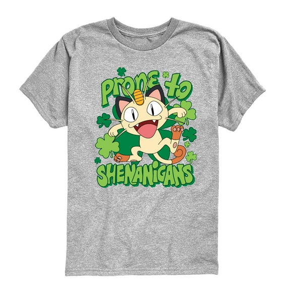 Pokémon - Shenanigans Meowth - Youth Boys Short Sleeve Graphic T-Shirt