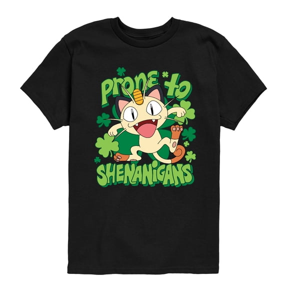 Pokémon - Shenanigans Meowth - Youth Boys Short Sleeve Graphic T-Shirt