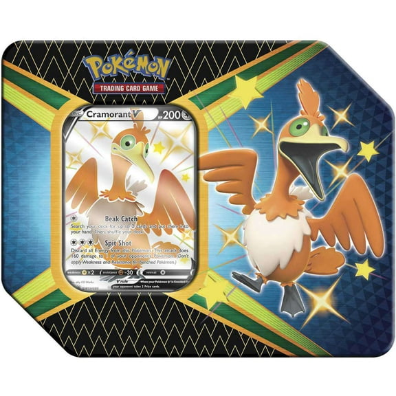 Pokémon Shining Fates Cramorant V Tin Set Trading Card Game