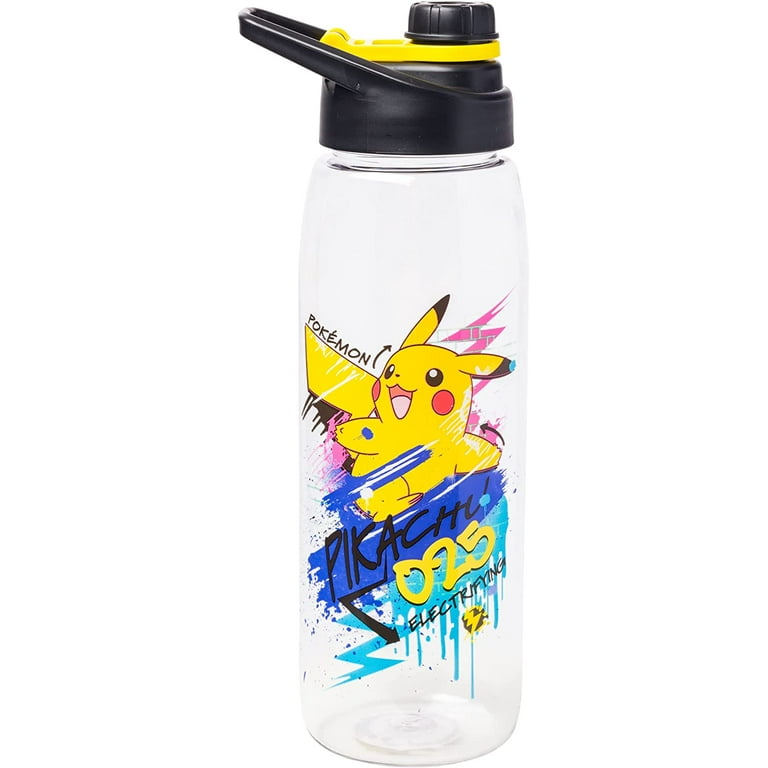 Pokemon Plastic Drinking BPA Free Water Bottle with Removable Straw,  Pikachu Print, Leakproof Lid, R…See more Pokemon Plastic Drinking BPA Free  Water