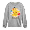 thumbnail image 1 of Pokémon - Sleeping Pikachu - Toddler And Youth Long Sleeve Graphic T-Shirt, 1 of 5