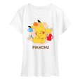 thumbnail image 1 of Pokémon - Sleeping Pikachu - Women's Short Sleeve Graphic T- Shirt, 1 of 5