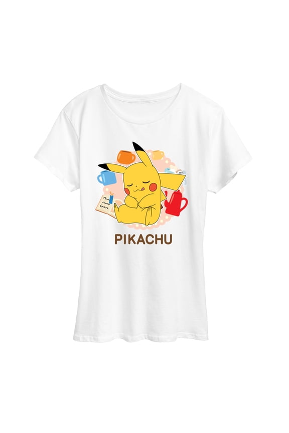 Pokémon - Sleeping Pikachu - Women's Short Sleeve Graphic T- Shirt