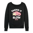 thumbnail image 1 of Pokémon - Slowpoke Taking It Slow - Women's Lightweight French Terry Long Sleeve Shirt, 1 of 5