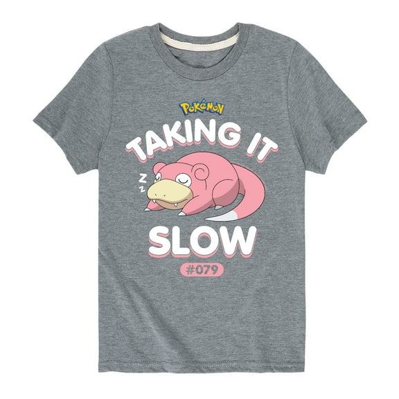 Pokémon - Slowpoke Taking It Slow - Youth Short Sleeve Graphic T-Shirt