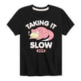 thumbnail image 1 of Pokémon - Slowpoke Taking It Slow - Youth Short Sleeve Graphic T-Shirt, 1 of 5
