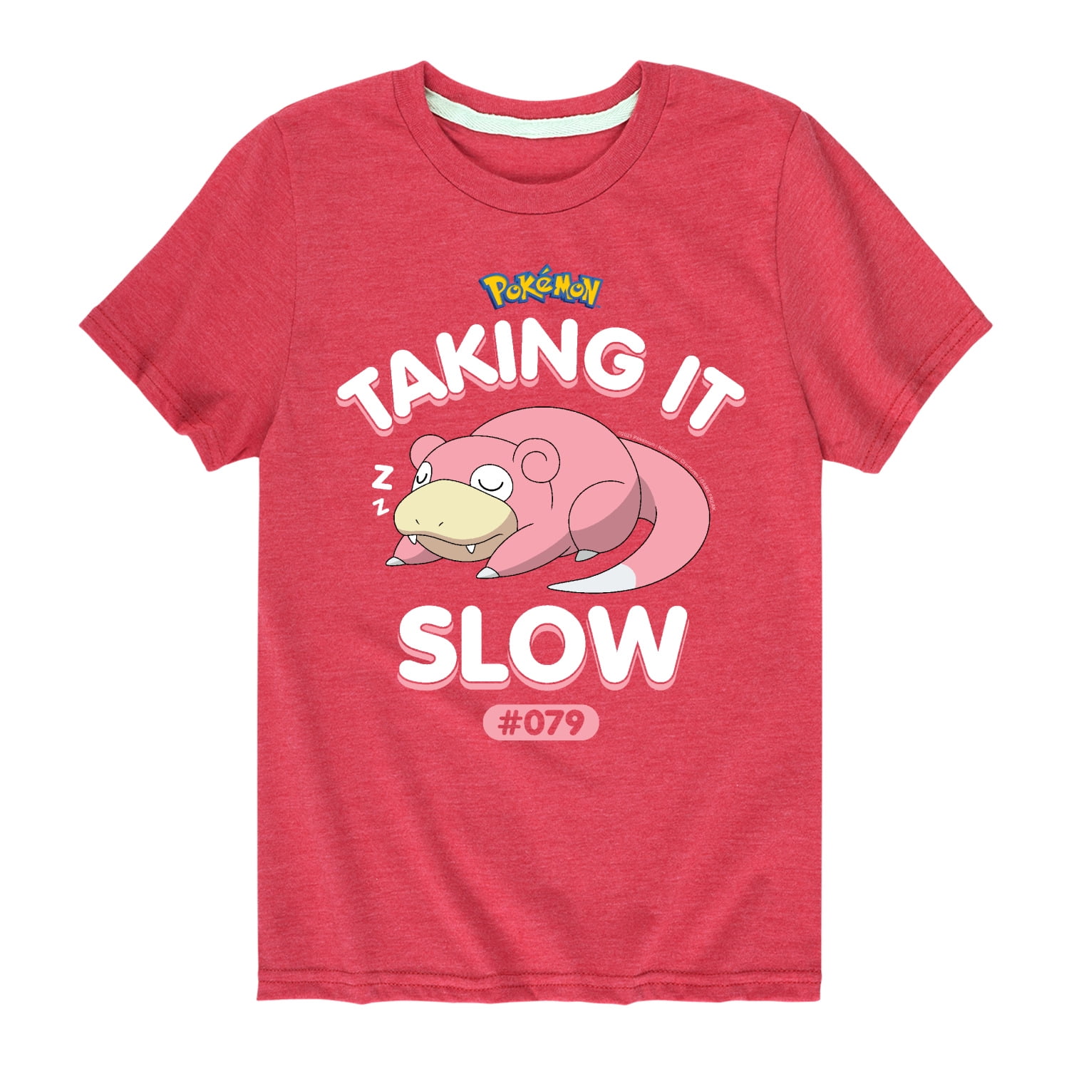 Pokémon - Slowpoke Taking It Slow - Youth Short Sleeve Graphic T 