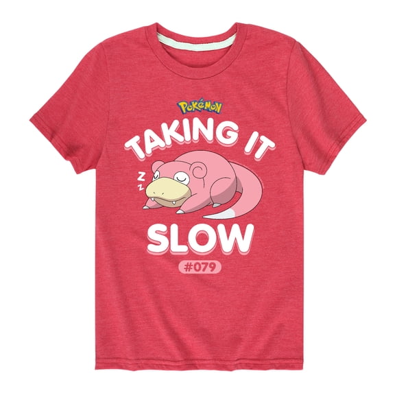 Pokémon - Slowpoke Taking It Slow - Youth Short Sleeve Graphic T-Shirt