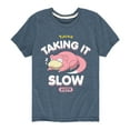 thumbnail image 1 of Pokémon - Slowpoke Taking It Slow - Youth Short Sleeve Graphic T-Shirt, 1 of 5