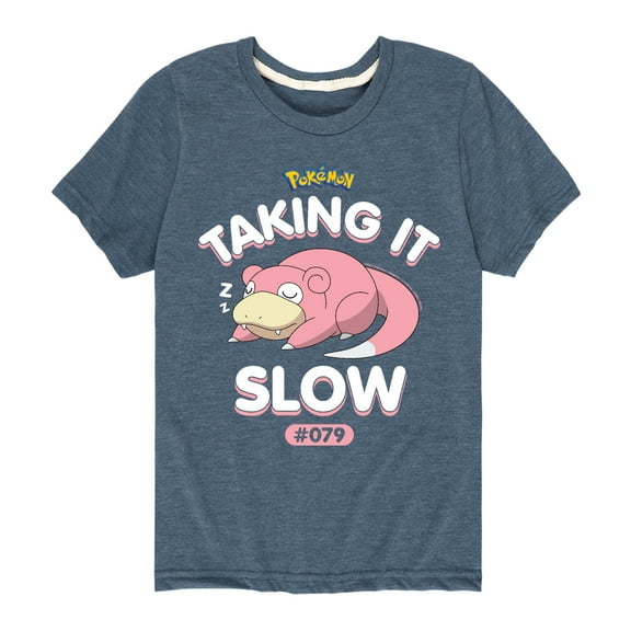 Pokémon - Slowpoke Taking It Slow - Youth Short Sleeve Graphic T-Shirt
