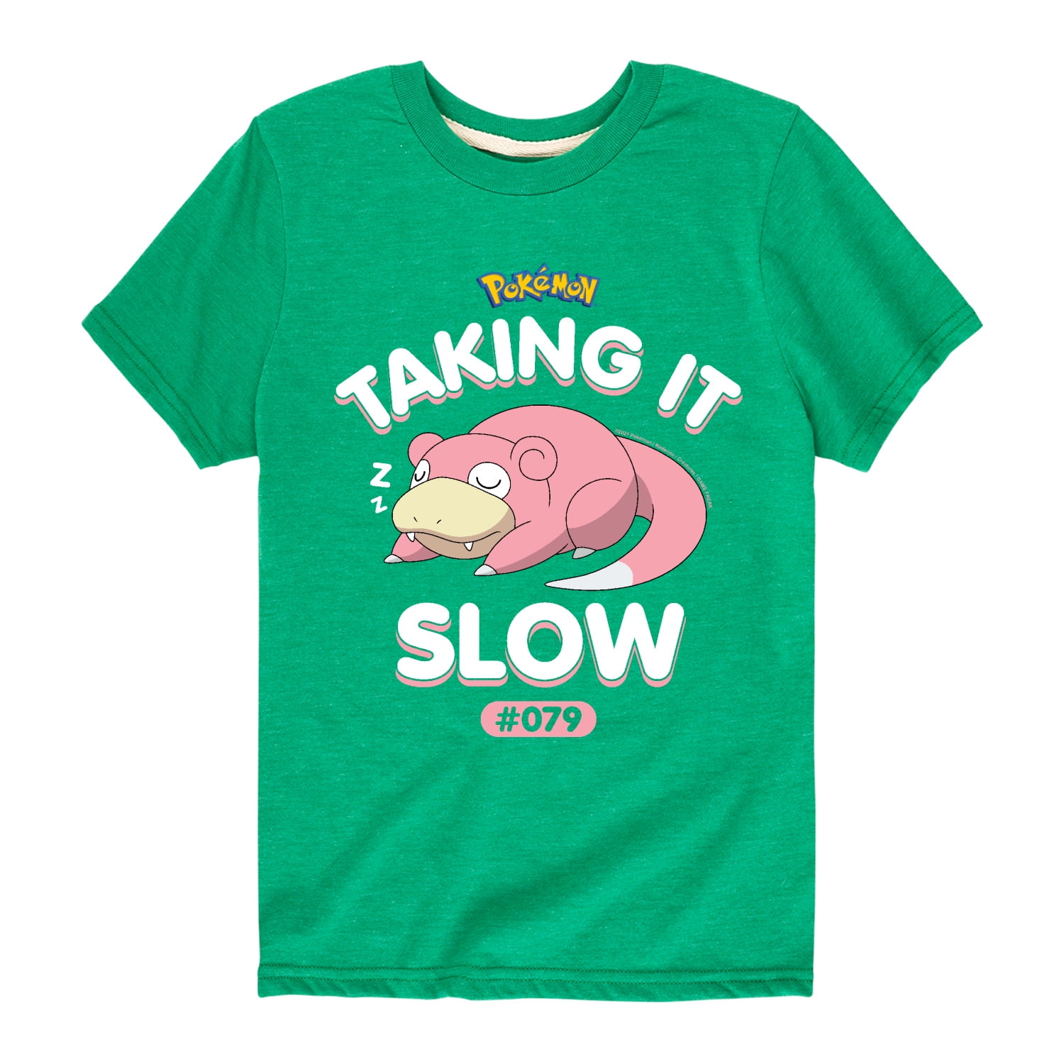 Pokémon - Slowpoke Taking It Slow - Youth Short Sleeve Graphic T 