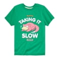 thumbnail image 1 of Pokémon - Slowpoke Taking It Slow - Youth Short Sleeve Graphic T-Shirt, 1 of 5