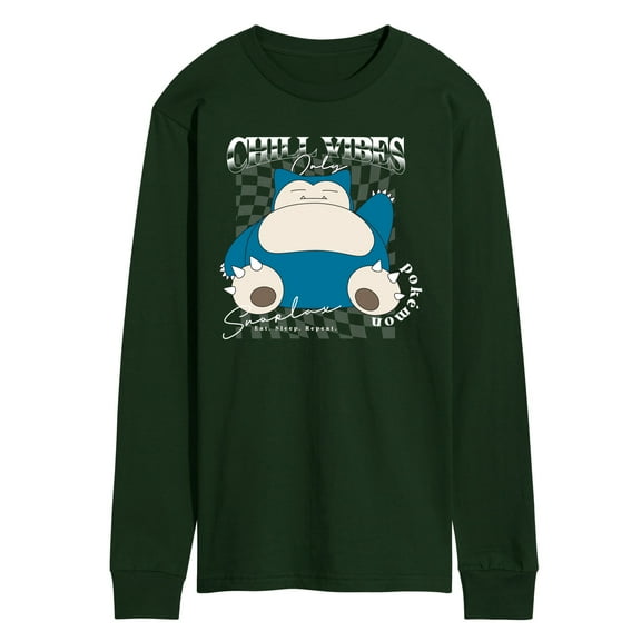Pokémon - Snorlax Chill Vibes - Men's Long Sleeve Graphic T-Shirt