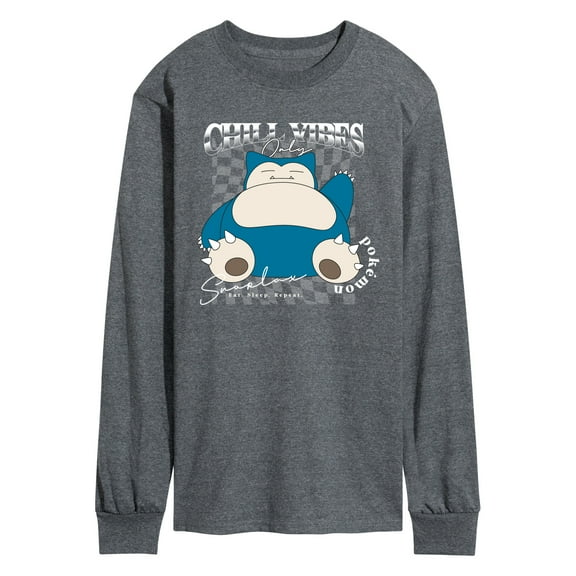 Pokémon - Snorlax Chill Vibes - Men's Long Sleeve Graphic T-Shirt