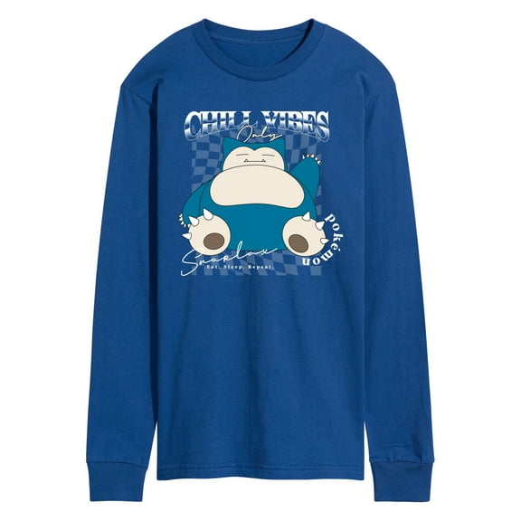 Pokémon - Snorlax Chill Vibes - Men's Long Sleeve Graphic T-Shirt