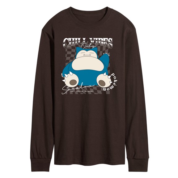 Pokémon - Snorlax Chill Vibes - Men's Long Sleeve Graphic T-Shirt