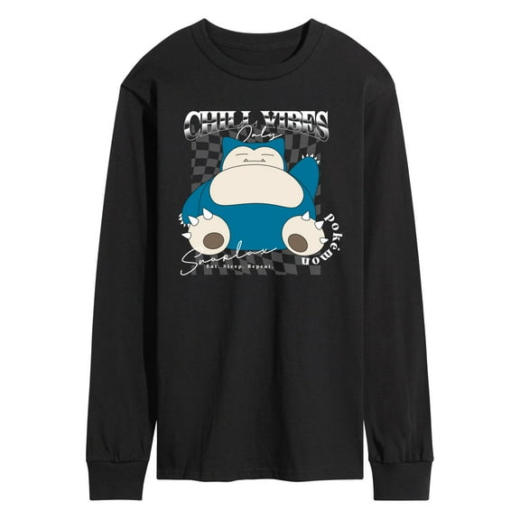 Pokémon - Snorlax Chill Vibes - Men's Long Sleeve Graphic T-Shirt
