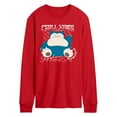 thumbnail image 1 of Pokémon - Snorlax Chill Vibes - Men's Long Sleeve Graphic T-Shirt, 1 of 3