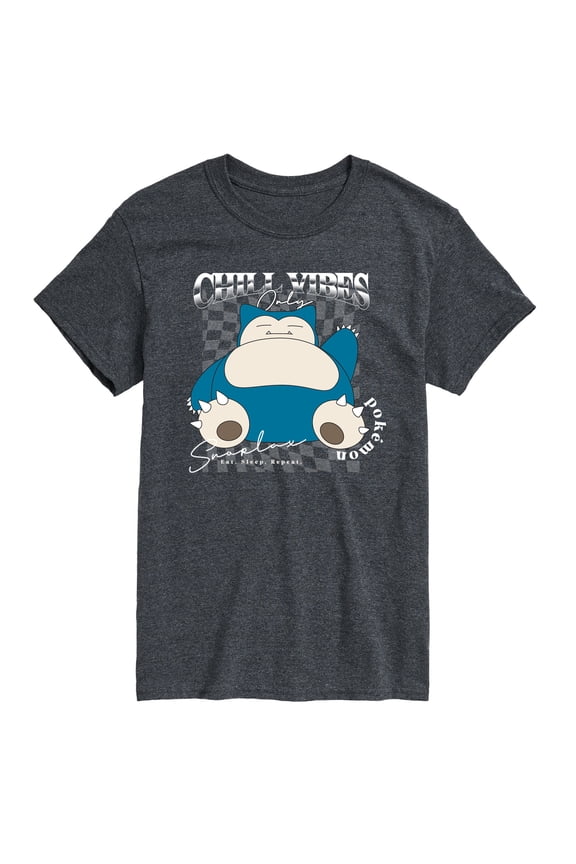 Pokémon - Snorlax Chill Vibes - Men's Short Sleeve Graphic T-Shirt