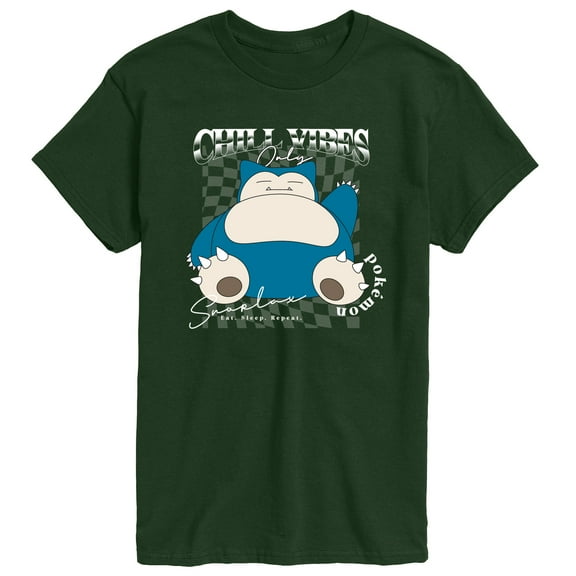 Pokémon - Snorlax Chill Vibes - Men's Short Sleeve Graphic T-Shirt