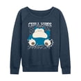 thumbnail image 1 of Pokémon - Snorlax Chill Vibes - Women's French Terry Long Sleeve Shirt, 1 of 4
