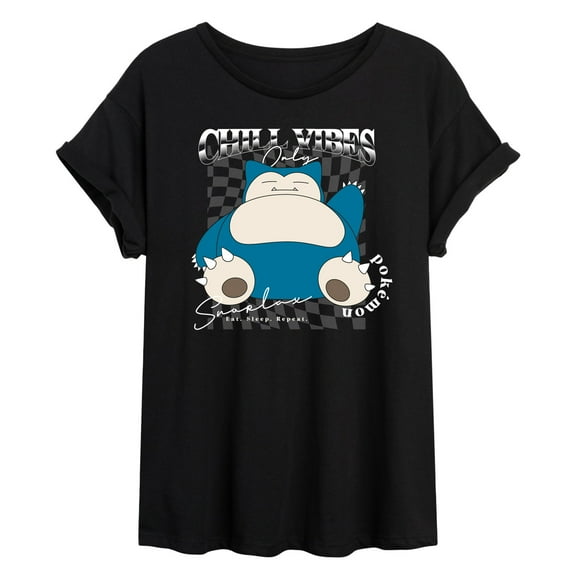 Pokémon - Snorlax Chill Vibes - Women's Oversized Graphic T-Shirt