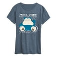 thumbnail image 1 of Pokémon - Snorlax Chill Vibes - Women's Short Sleeve Graphic T-Shirt, 1 of 4