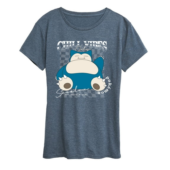 Pokémon - Snorlax Chill Vibes - Women's Short Sleeve Graphic T-Shirt