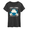 thumbnail image 1 of Pokémon - Snorlax Chill Vibes - Women's Short Sleeve Graphic T-Shirt, 1 of 4