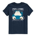 thumbnail image 1 of Pokemon - Snorlax Chill Vibes - Youth Boys Short Sleeve Graphic T-Shirt, 1 of 4