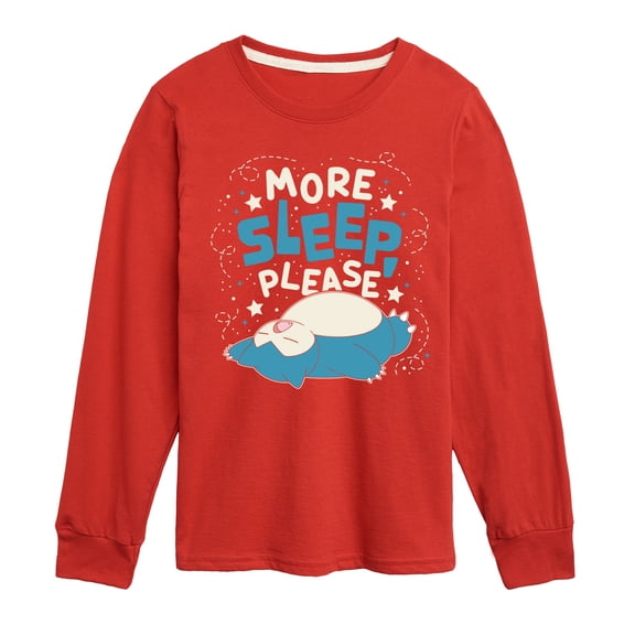 Pokémon - Snorlax Nap All Day Sleep All Night - Toddler And Youth Long Sleeve Graphic T-Shirt