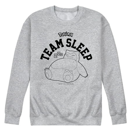 Pokémon - Snorlax Team Sleep - Men's Crew Neck Fleece Pullover