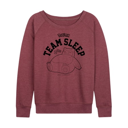 Pokémon - Snorlax Team Sleep - Women's Lightweight French Terry Long Sleeve Shirt