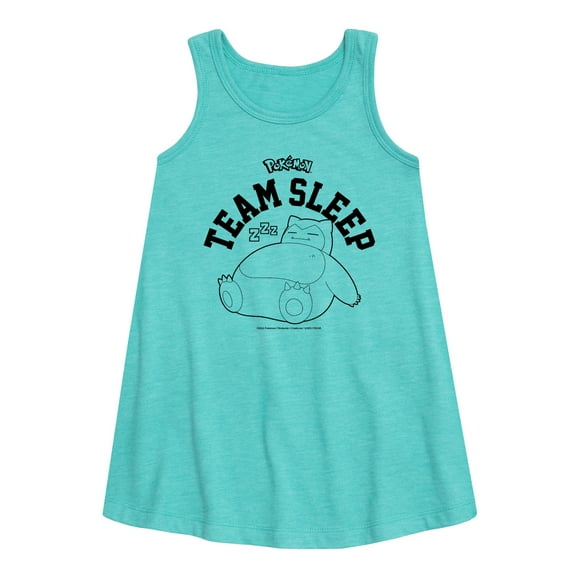 Pokémon - Snorlax Team Sleep - Youth Girls A-line Dress