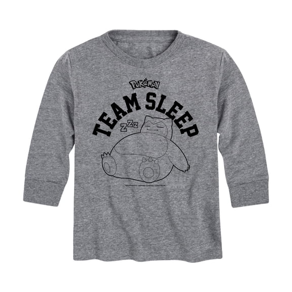 Pokémon - Snorlax Team Sleep - Youth Long Sleeve Graphic T- Shirt