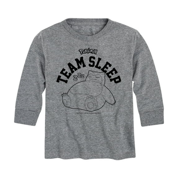 Pokémon - Snorlax Team Sleep - Youth Long Sleeve Graphic T- Shirt