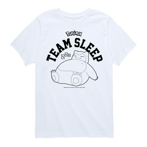 Pokémon - Snorlax Team Sleep - Youth Short Sleeve Graphic T- Shirt