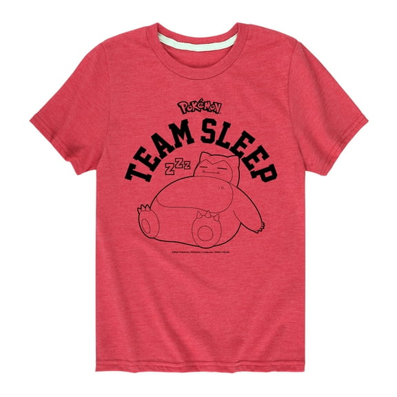 Pokémon - Snorlax Team Sleep - Youth Short Sleeve Graphic T- Shirt