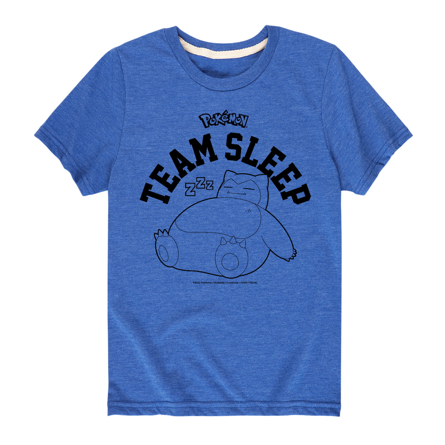 Pokémon - Snorlax Team Sleep - Youth Short Sleeve Graphic T- Shirt 