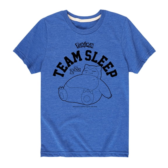 Pokémon - Snorlax Team Sleep - Youth Short Sleeve Graphic T- Shirt