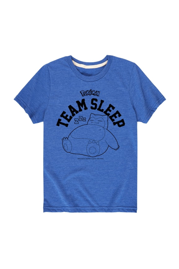 Pokémon - Snorlax Team Sleep - Youth Short Sleeve Graphic T- Shirt