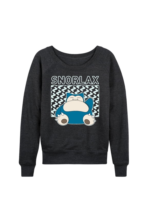 Pokémon - Snorlax - Women's Lightweight French Terry Long Sleeve Shirt