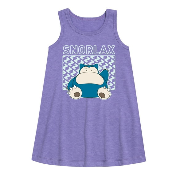 Pokémon - Snorlax - Youth Girls A-line Dress