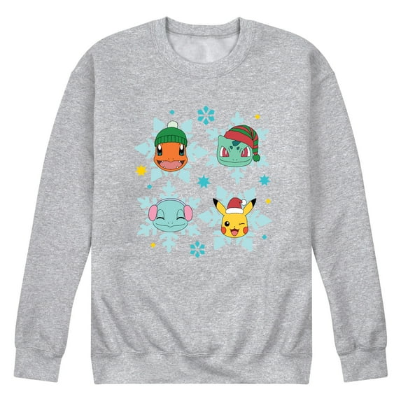 Pokémon - Snow Flakes - Men's Crew Fleece Sweatshirt