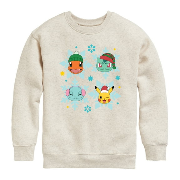Pokémon - Snow Flakes - Youth Crew Fleece Sweatshirt