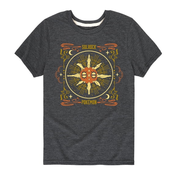 Pokémon - Solrock Celestial - Boy's Youth Short Sleeve Graphic T-Shirt